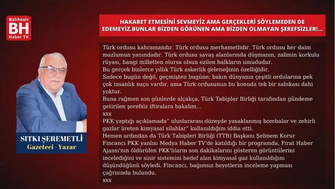 Sıtkı Şeremetli – Köşe Yazısı