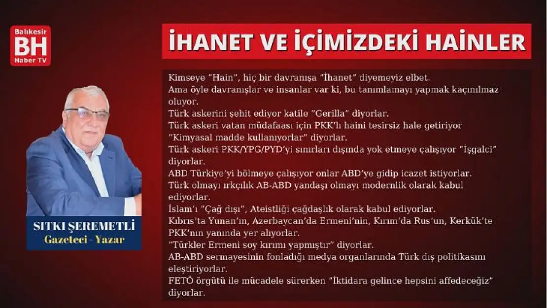 Sıtkı Şeremetli – Köşe Yazısı