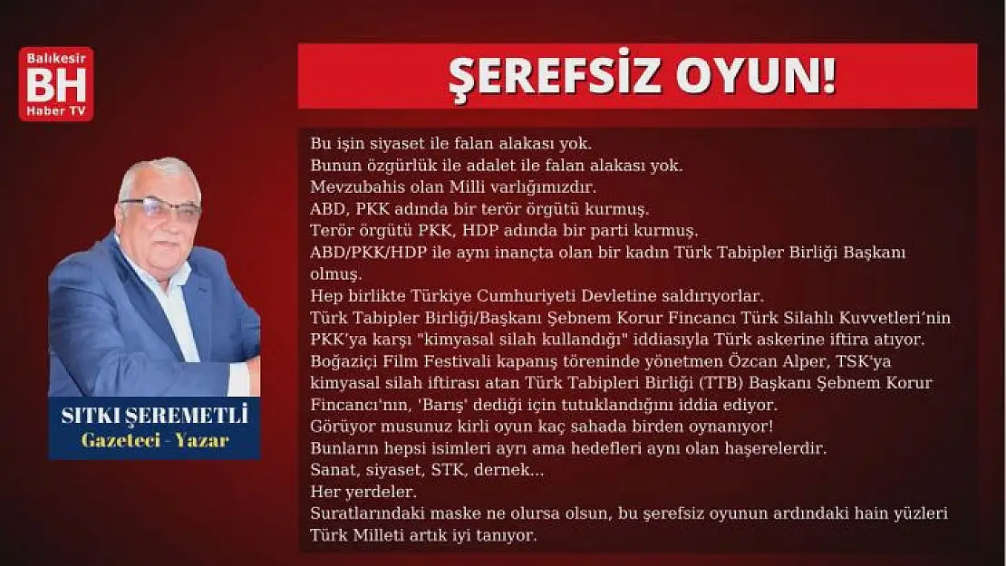 Sıtkı Şeremetli – Köşe Yazısı