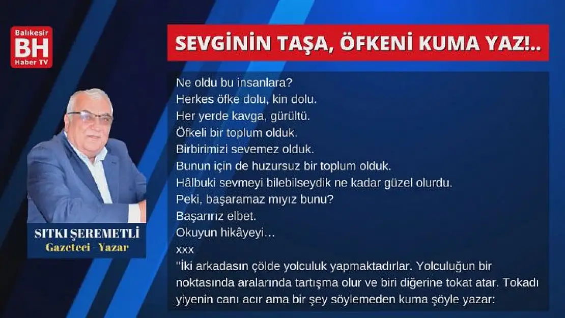 Sıtkı Şeremetli – Köşe Yazısı