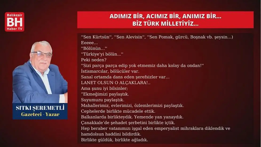 Sıtkı Şeremetli – Köşe Yazısı