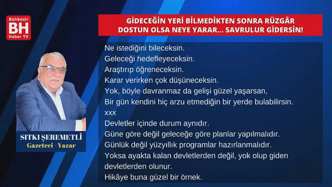 Sıtkı Şeremetli – Köşe Yazısı