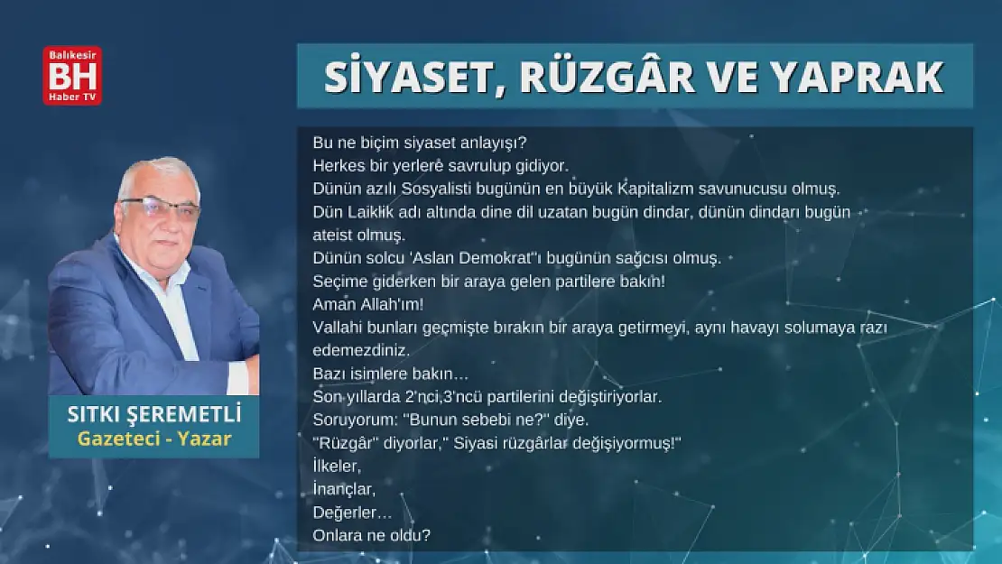 Sıtkı Şeremetli – Köşe Yazısı