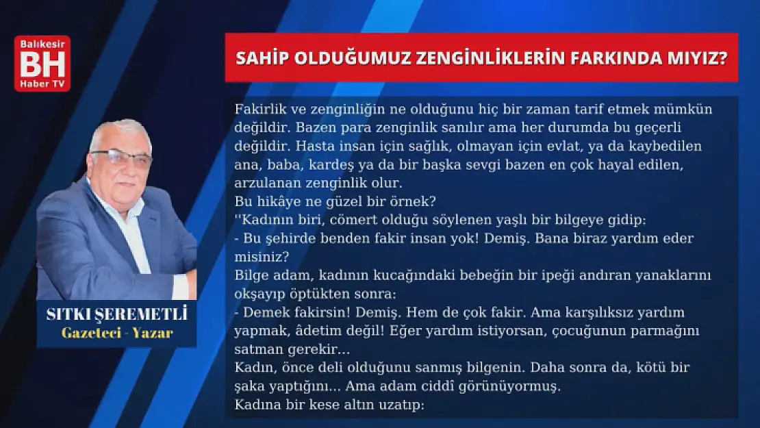 Sıtkı Şeremetli – Köşe Yazısı