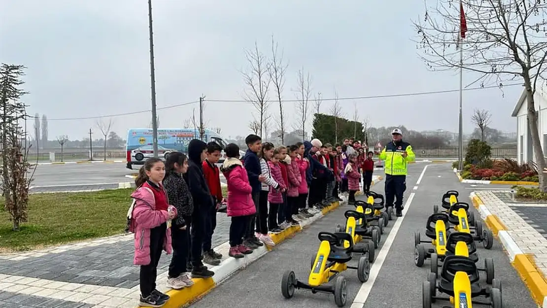 Trafik Eğitim Parkında 554 öğrenciye, 'Trafik Güvenliği Eğitimi' verildi