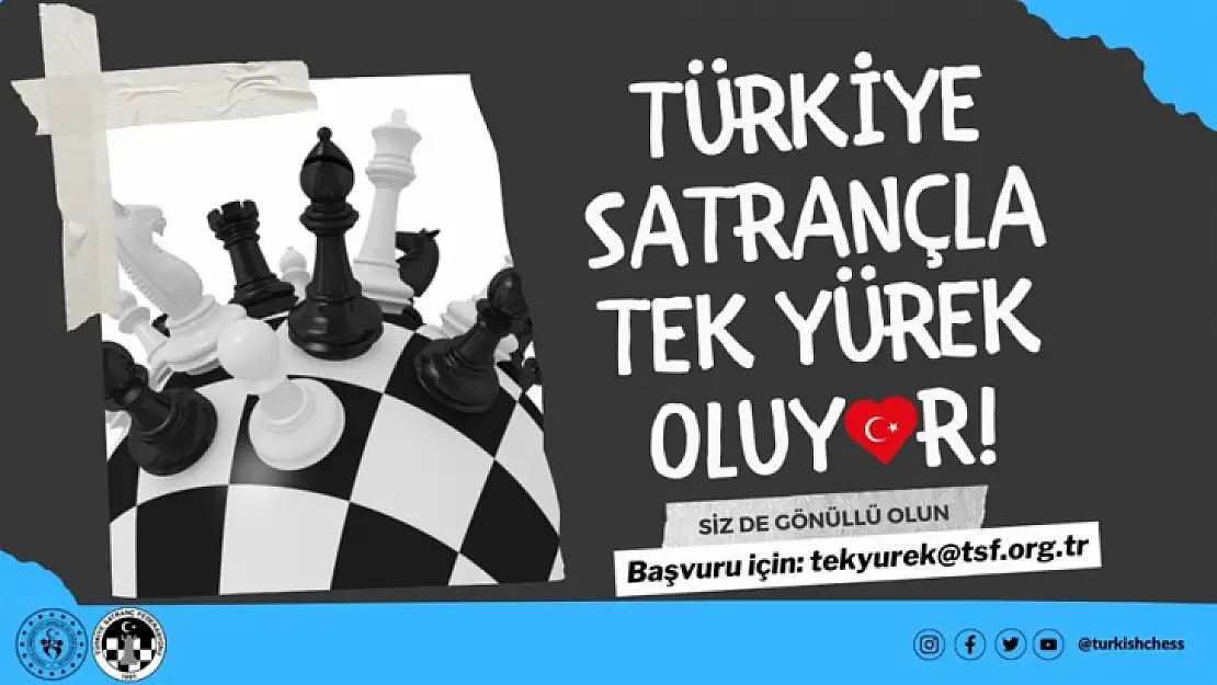 Türkiye Satrançla Tek Yürek Oluyor