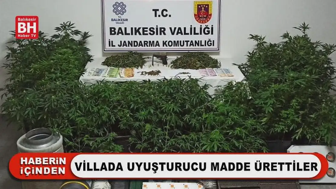 Villada Uyuşturucu Madde Ürettiler