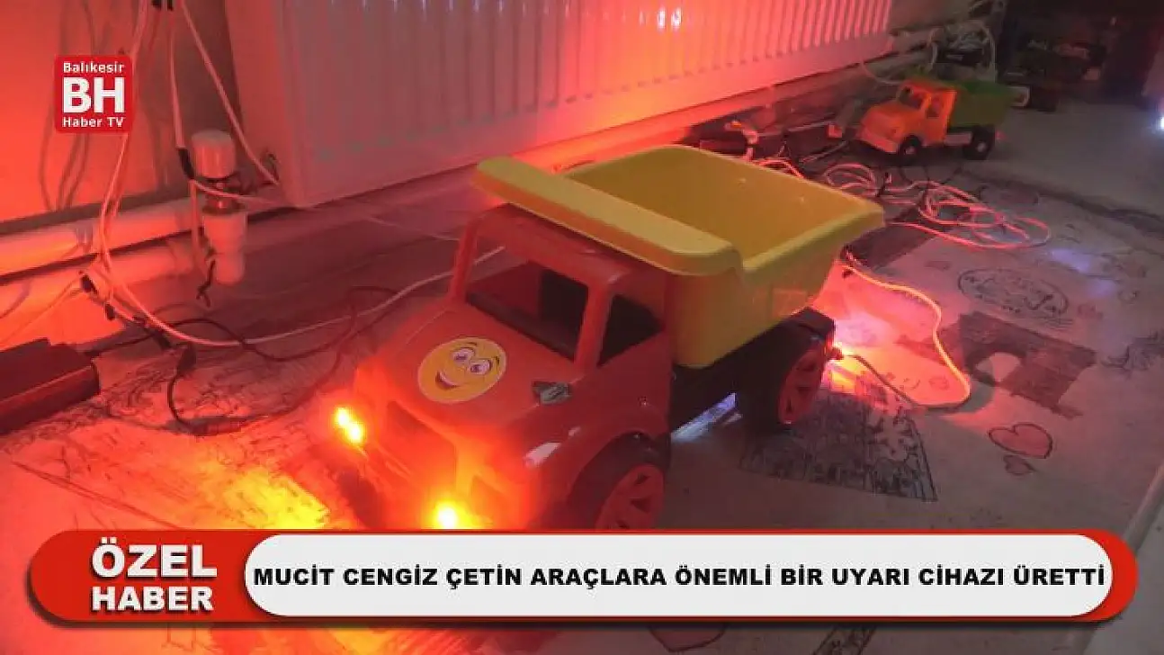 Mucit Cengiz Çetin Araçlara Önemli Bir Uyarı Cihazı Üretti