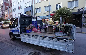 Büyükşehir Zabıtasından kaldırım işgallerine sıkı denetim