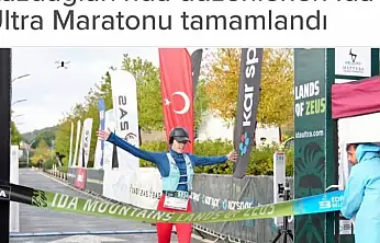 Kazdağları'nda düzenlenen İda Ultra Maratonu tamamlandı