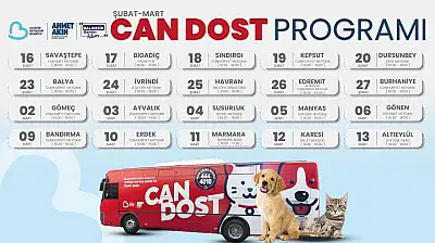 Can Dost Şubat-Mart programı belli oldu