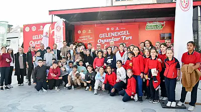 Kültürel Değerler, Geleneksel Oyunlar Tırı ile Sındırgı'da Yaşatıldı