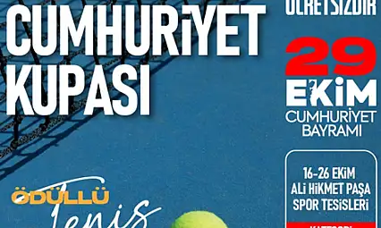 29 Ekim Cumhuriyet Haftasında tenis severler eğlenceli anlar yaşayacak