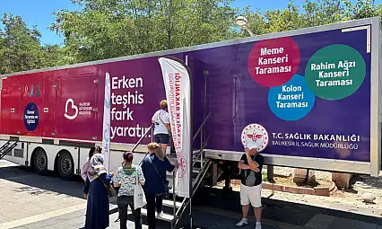 Büyükşehir'den Erdek'e ücretsiz kanser taraması desteği