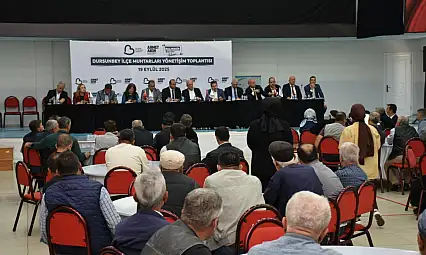 Büyükşehir Dursunbey'de muhtarlarla buluştu