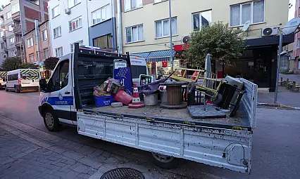 Büyükşehir Zabıtasından kaldırım işgallerine sıkı denetim