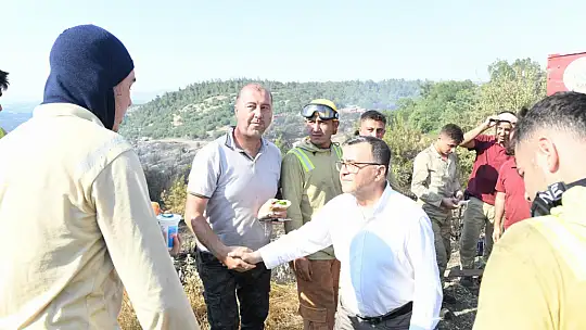 YANGININ BOYUTUNU BAŞKAN ŞEHİRLİ YERİNDE İNCELEDİ