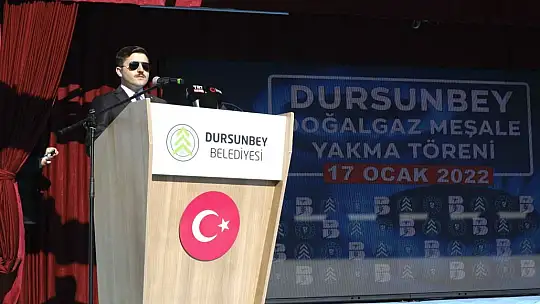 Dursunbey'de Doğalgaz Ateşi Yandı
