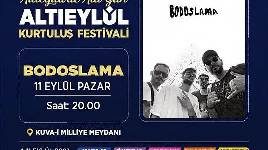 Altıeylül Kurtuluş Festivali Başlıyor