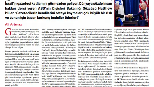 'İşgalci İsrail Gazetecileri Öldürerek Gerçekleri Susturamaz'
