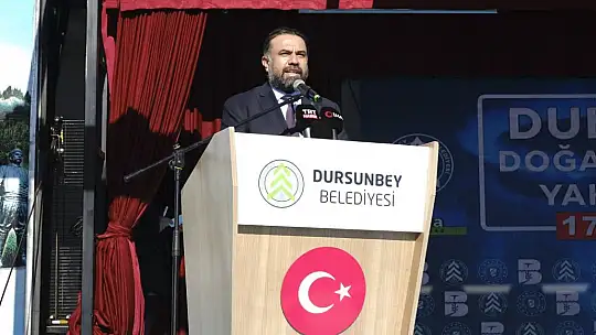 Dursunbey'de Doğalgaz Ateşi Yandı