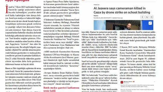 'İşgalci İsrail Gazetecileri Öldürerek Gerçekleri Susturamaz'