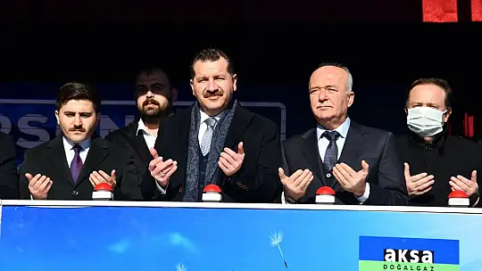 Dursunbey'de Doğalgaz Ateşi Yandı