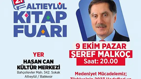 2'nci Altıeylül Kitap Fuarı Başlıyor