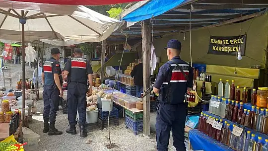 JANDARMADAN PAZAR ve MARKETLERDE DENETİM