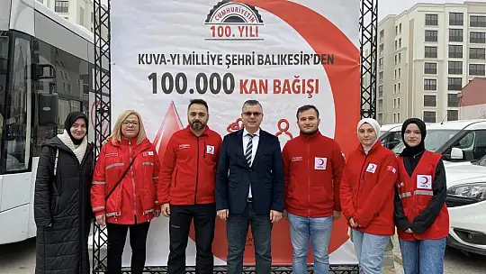 Cumhuriyetin 100. Yılında Kuva-yi Milliye Şehri Balıkesir'den 100 Bin Kan Bağışı