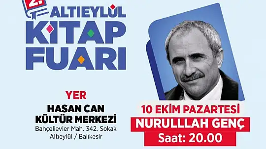 2'nci Altıeylül Kitap Fuarı Başlıyor