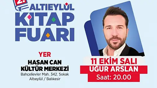 2'nci Altıeylül Kitap Fuarı Başlıyor