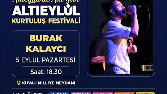 Altıeylül Kurtuluş Festivali Başlıyor