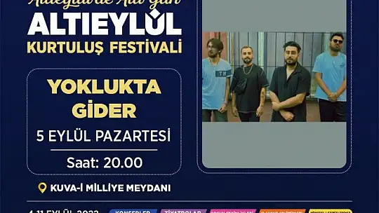 Altıeylül Kurtuluş Festivali Başlıyor