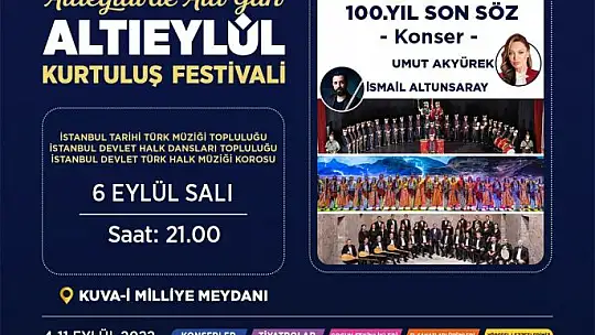 Altıeylül Kurtuluş Festivali Başlıyor