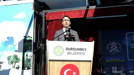 Dursunbey'de Doğalgaz Ateşi Yandı