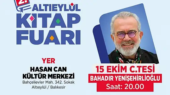 2'nci Altıeylül Kitap Fuarı Başlıyor