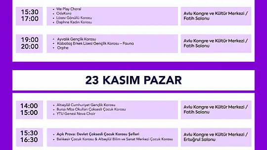 Balıkesir bu yıl 10. Korolar Maratonuna ev sahipliği yapacak