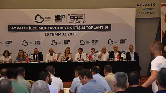 Büyükşehir, Ayvalık'ta Muhtarları Dinledi
