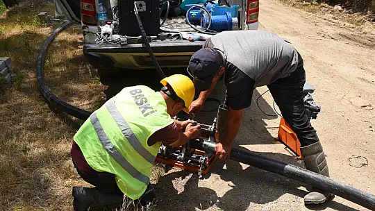 BASKİ, Havran'da 6 bin 110 Metre Yeni İçme Suyu Hattı Yapımına Başladı