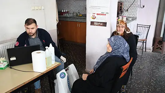 BÜYÜKŞEHİR BELEDİYESİ'NDEN KIRSAL MAHALLELERE SAĞLIK ELİ