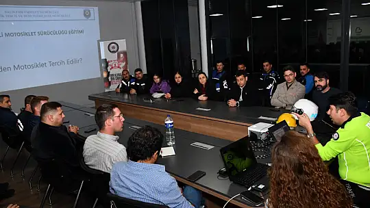 Büyükşehir personeli motorlu bisiklet eğitimiyle bilgilendirildi