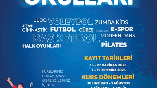 Büyükşehir'in Yaz Spor Okulları'na yoğun ilgi