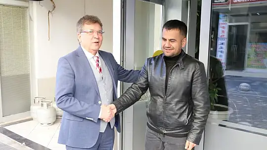 Başkan Arslan Altınoluk Esnafını Ziyaret Etti