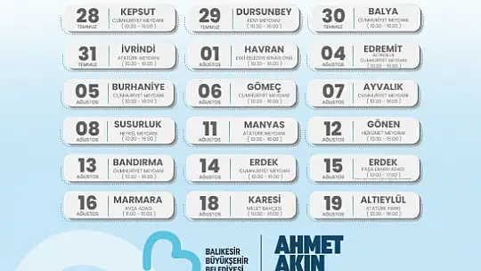 Can Dost, Temmuz-Ağustos Programına Bigadiç'ten Başlıyor