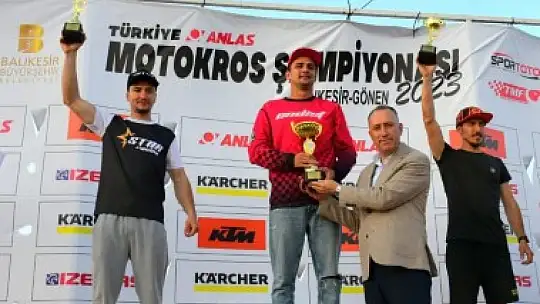 Gönen'de Motokros Heyecanı