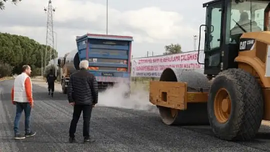 Burhaniye'de Yan Bağlantı Yolu Kullanıma Açıldı