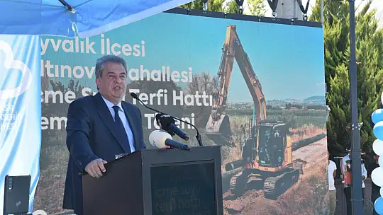 Başkan Akın:'Ayvalık'ın su sorununu tarihe gömecek ilk adımı attık'
