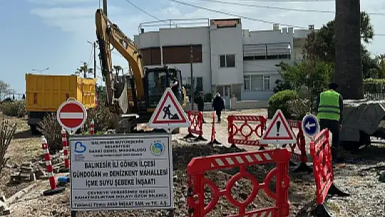 BASKİ Gönen'de halkı kesintisiz suya kavuşturuyor