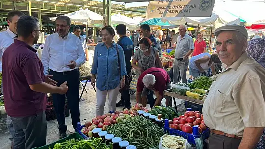 Vali Şıldak'tan Burhaniye Pazarına Ziyaret